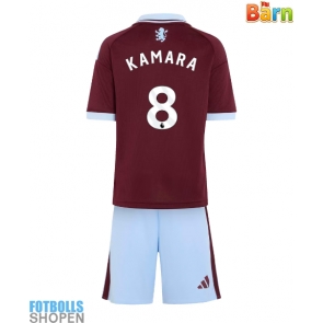 Billiga Aston Villa Boubacar Kamara #8 Hemmatröja Barn 2026-27 Kortärmad (+ Korta byxor)